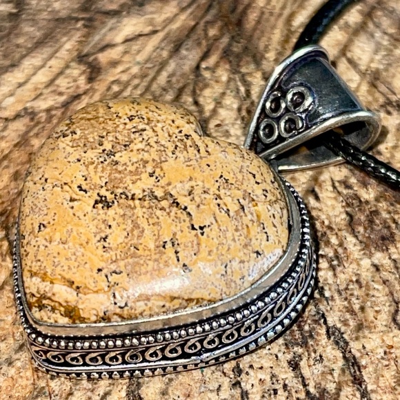 Brown Picture Jasper Pendant 1 7/8” - Picture 8 of 15